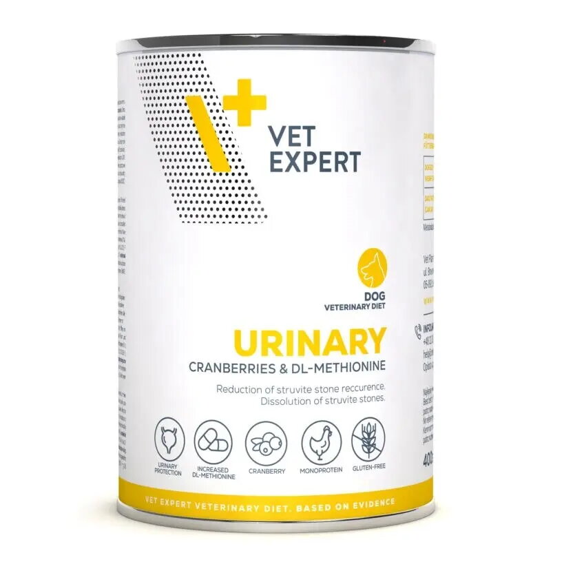 Mitrā suņu barība VETEXPERT Urinary ar