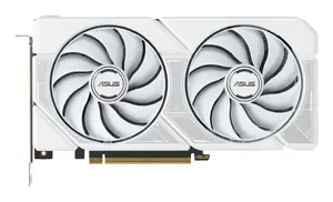 Видеокарта Asus Dual-RTX5060TI-O8G-WHITE GeForce RTX 5060 Ti 8 GB GDDR7 с PCI Express 5.0 и двумя вентиляторами