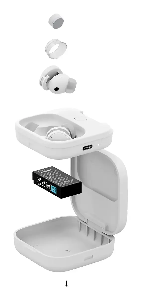 Fairphone Fairbuds TWS внутриканальные Bluetooth USB-C белые Photo 4