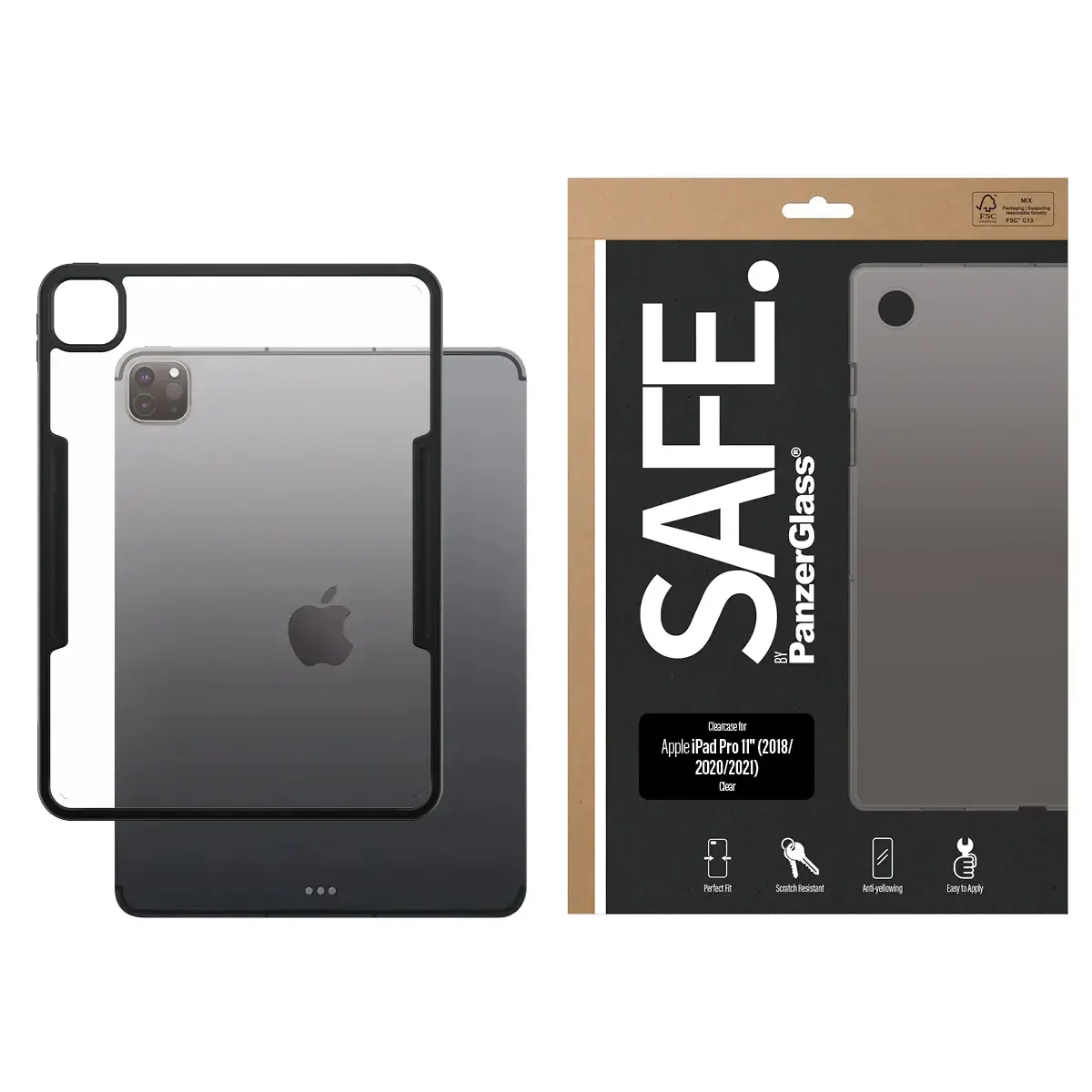 PanzerGlass SAFE caurspīdīgs TPU vāciņš iPad Pro 11" Photo 2