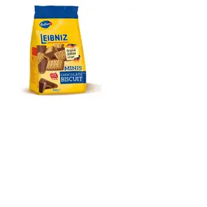 Cepumi Bahlsen Leibniz Minis 100 g — mini sviesta cepumi, porcijas iepakojums