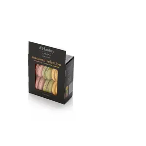 D'HAUBRY Macaroons 6 pcs — pistachio, lemon, strawberry flavors, 72 g pack