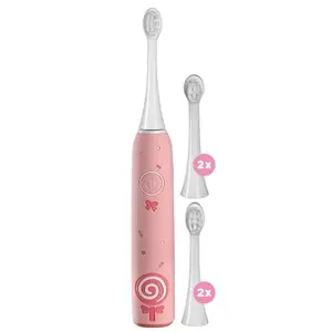Sonic toothbrush Concept KIDO SMILE ZK6010 for children, 3 modes, IPX7 waterproof, rechargeable 600 mAh, 4 brush heads, pink