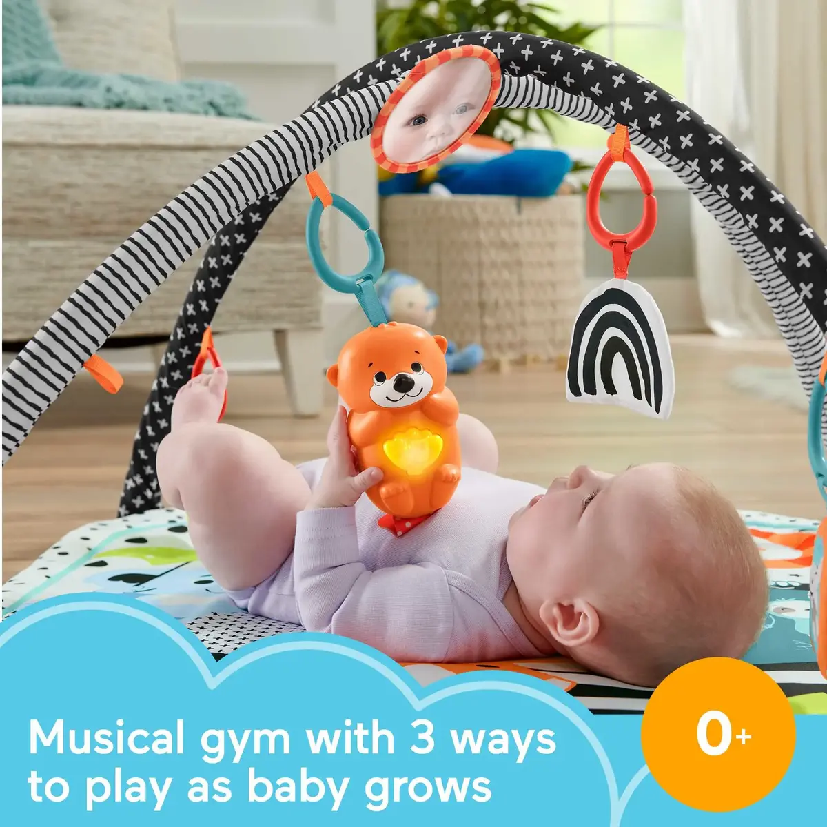 Fisher-Price 3-in-1 Music, Glow and Grow Gym Play Mat MATTEL Photo 14