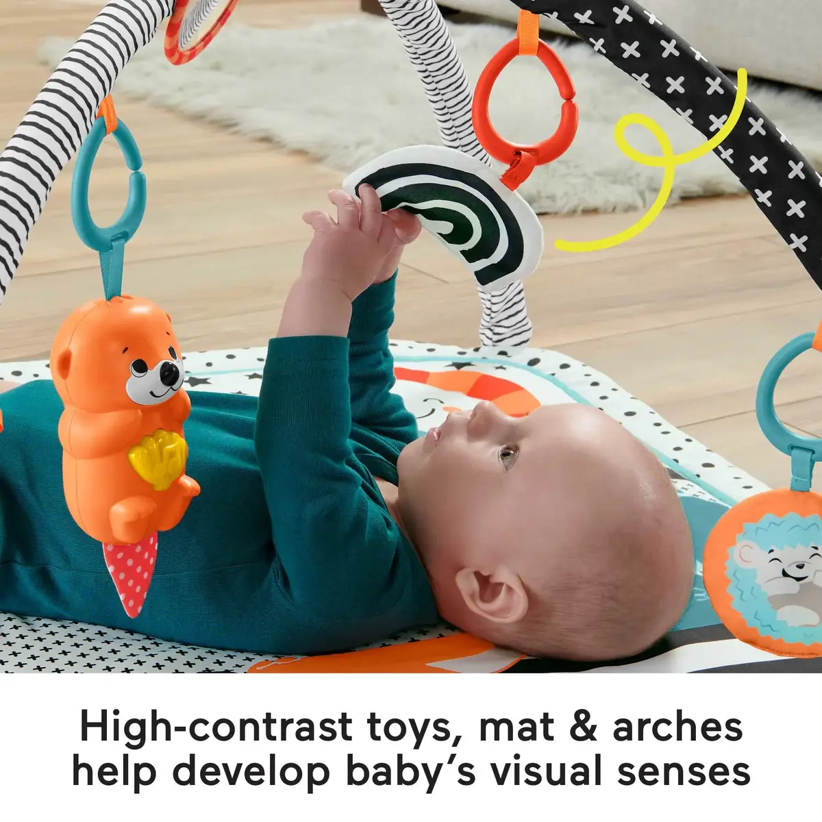 Fisher-Price 3-in-1 Music, Glow and Grow Gym Play Mat MATTEL Photo 16
