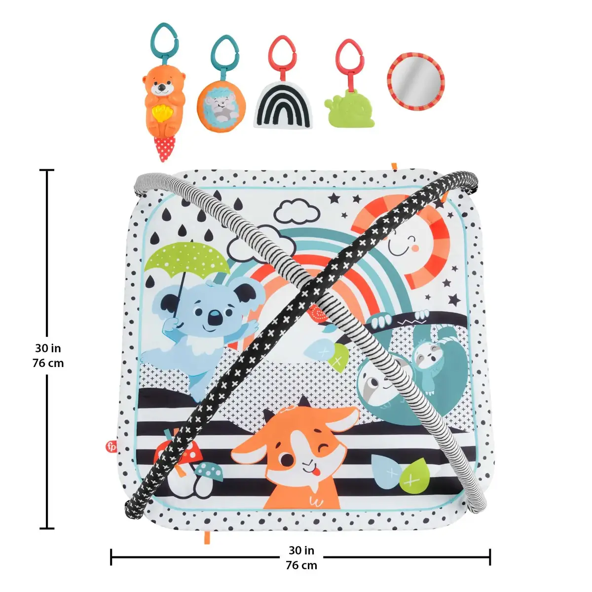 Fisher-Price 3-in-1 Music, Glow and Grow Gym Play Mat MATTEL Photo 19