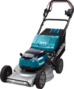 Аккумуляторная газонокосилка Makita DLM533PT4 2x18V 53 см с приводом, 4x5.0Ah