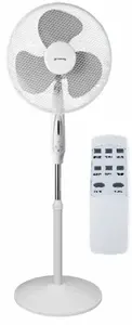 Fan Volteno VOLTENO FLOOR FAN WHITE+ REMOTE CONTROL 40cm BASE WHEEL