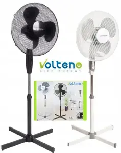 Fan Volteno VOLTENO FLOOR FAN WHITE 40cm BASE CROSS