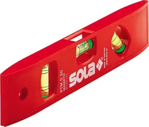 Уровень (20 см) Sola SB PTM 5 пластиковый магнитный