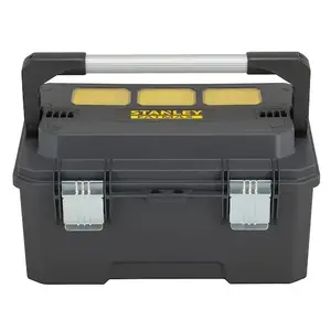 Stanley FATMAX Pro Konsoles instrumentu kaste alumīnijs un plastmasa melna metāliska dzeltena IP53
