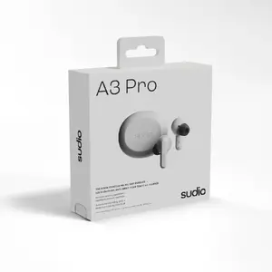 Беспроводные наушники Sudio A3 Pro — Bluetooth 5.0, активное шумоподавление, белые