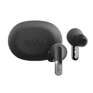 Беспроводные наушники Sudio N3 Pro Bluetooth 5.4 внутриканальные Titanium Black с микрофоном и шумоподавлением