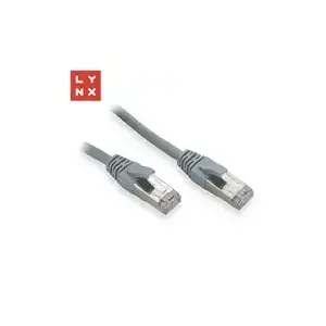 FTP patch cable LYNX CS LX-FTP5E-100-GREY Cat5e, 10 m, grey