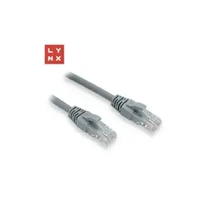 Ethernet patch cable LYNX CS LX-UTP6-100-GREY Cat6 UTP 10 m grey