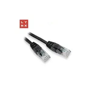 UTP patch cable LYNX CS LX-UTP5E-0010-BLACK 0.1 m PVC CCA
