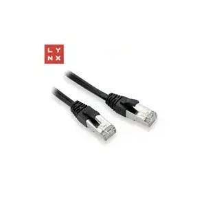 FTP patch cable LYNX CS LX-FTP5E-070-BLACK Cat5e 7 m CCA