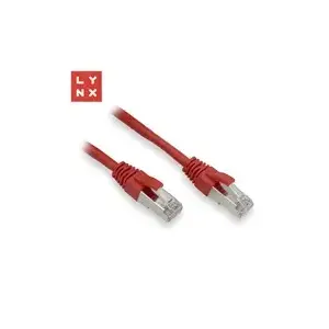 Shielded FTP patch cable LYNX CS LX-FTP5E-0050-RED Cat5e 0.5 m CCA
