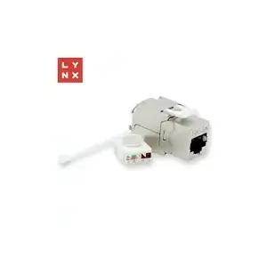 Экранированный Keystone Jack LYNX CS LX-KST-TL-CAT5E-STP, Cat5e STP, серебристый