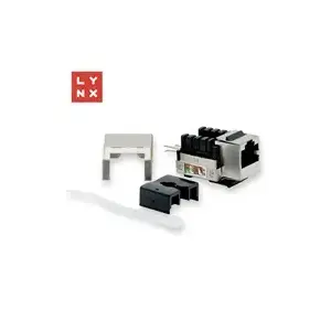Keystone Jack LYNX CS LX-KST-90-CAT5E-STP 90° экранированный Cat5e, серебристый