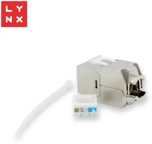 Keystone Jack LYNX CS LX-KST-TL-CAT6A-STP — Cat6a STP self-terminating, silver