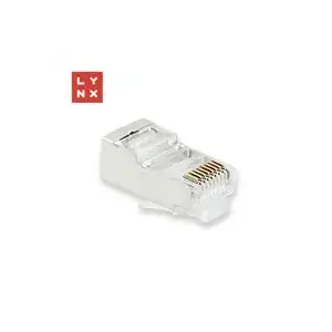 Connector LYNX CS LX-CON-CAT5E-STP-50 50µm shielded RJ45 plug, bag of 100