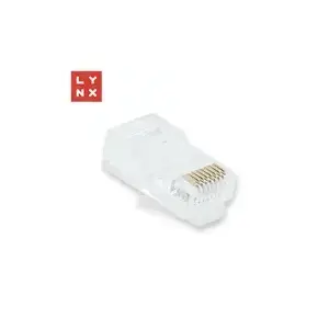 UTP RJ45 коннектор LYNX CS LX-CON-CAT5E-UTP-30 30µ позолота, Cat5e, 100 шт.