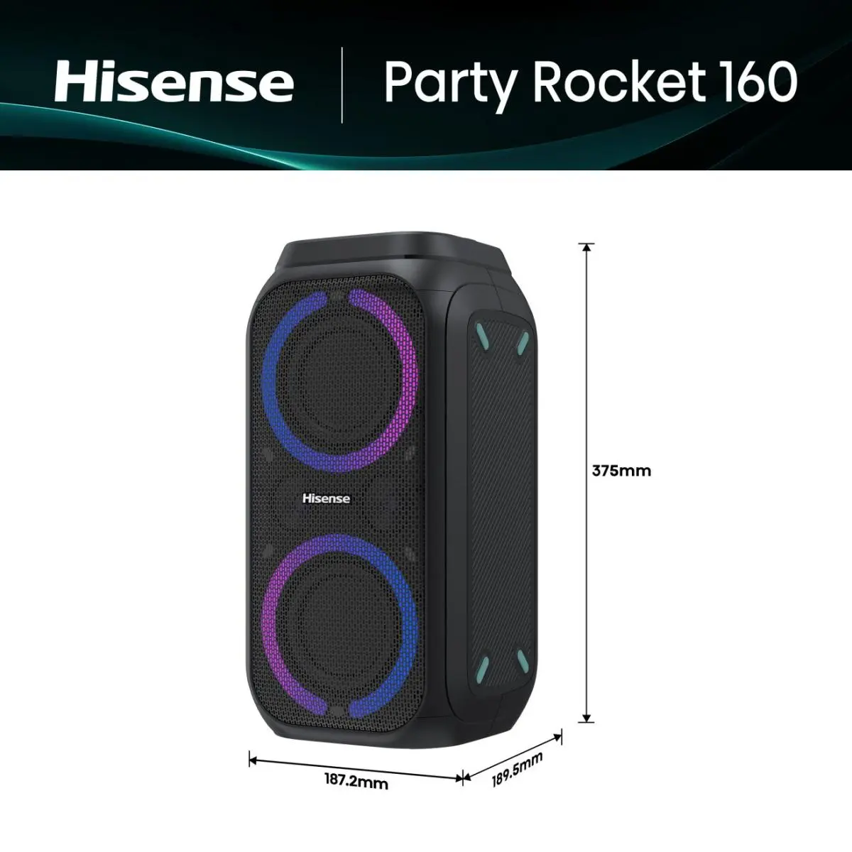 Hisense Party Rocker 160 ballīšu skanda Photo 2
