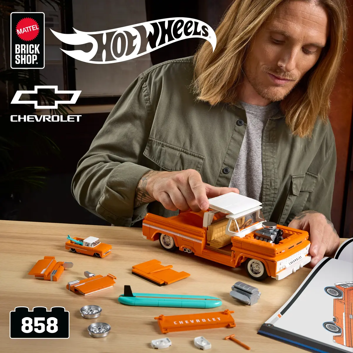Mattel Brick Shop Hot Wheels Custom ’62 Chevy Pickup Photo 2