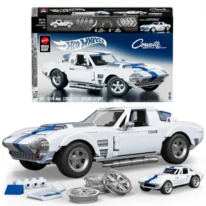 Конструктор Mattel Hot Wheels Corvette Grand Sport JGR31 из 918 пластиковых деталей для коллекционеров от 10 лет