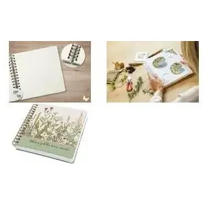 Спиральный блокнот Sigel JQ200 A5 Wild Herbs Green White – A5, спиральная переплётка, подробности страниц не указаны