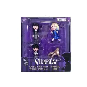 SIMBA JADA Wednesday metal figurine set, 6 cm, 4-pack