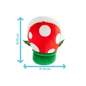 Plush Toy TOMY MOCCHI SuperMario Piranha Plant T12414, soft collectible plush