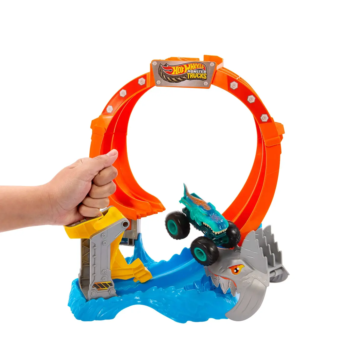 MATTEL Hot Wheels Corkscrew Shark Smash trases komplekts Photo 3