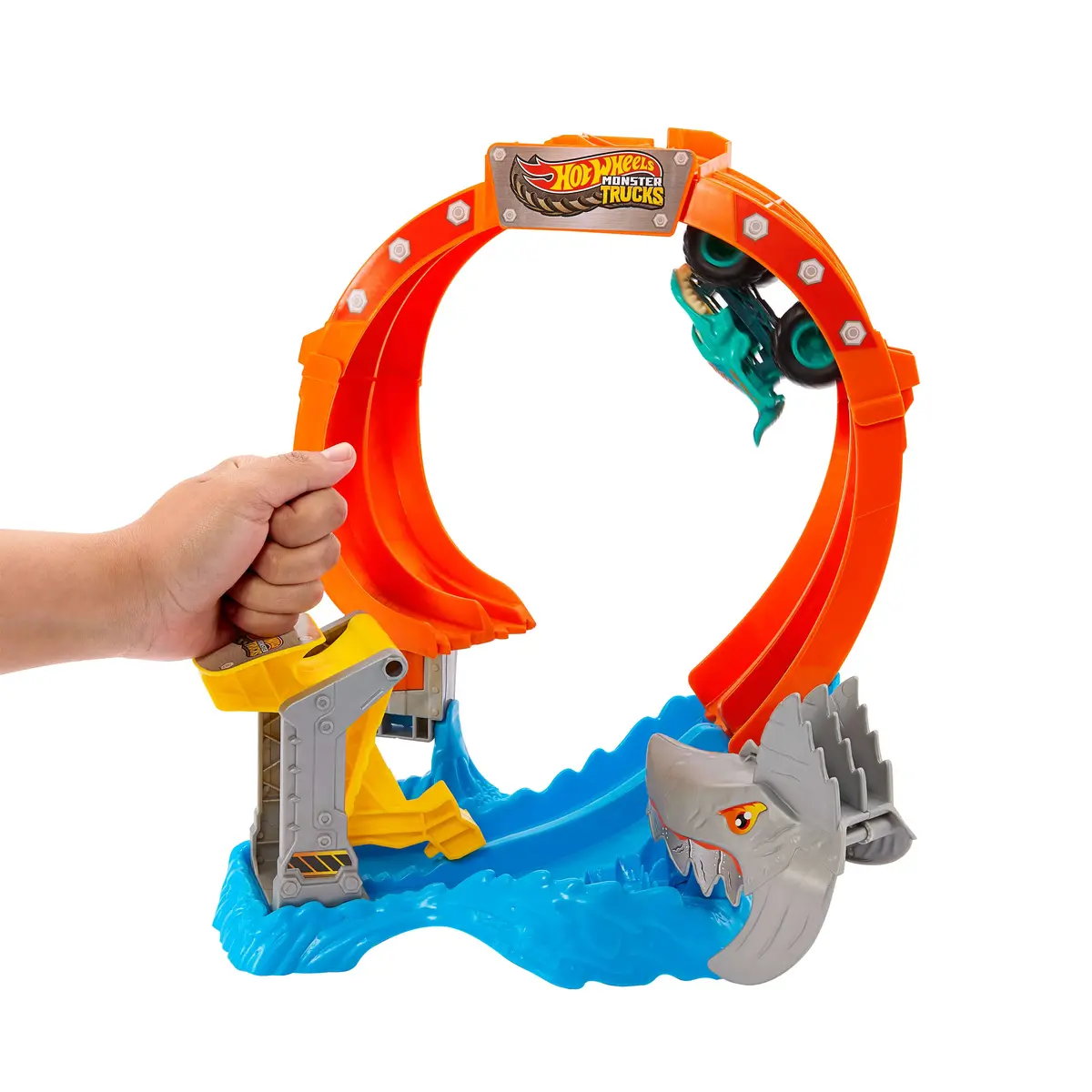 MATTEL Hot Wheels Corkscrew Shark Smash trases komplekts Photo 5