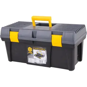 Tool box Vorel 78802 plastic with removable tray and sturdy latch