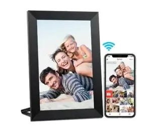 Digital portrait photo frame Aeezo Portrait 01 Black — 10.1-inch display