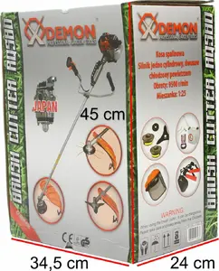 Grass trimmer Koss DEMON RQ580 petrol 2-stroke engine, 580W power