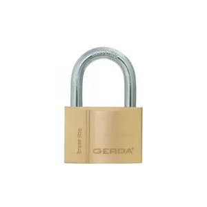 Padlock GERDA KMZS60X2 brass 60 mm set of 2 with 5 keys each