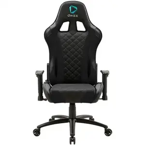 Игровое кресло ONEX GX330 Black — эргономичное, с регулировкой по высоте и наклону, поворотное основание
