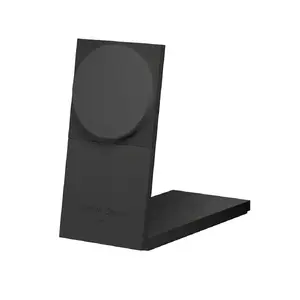 Bezvadu lādētājs Native Union Rise 2‑in‑1 Qi2 — melns — 2‑in‑1 lādēšanas paliktnis tālrunim un MagSafe saderīgām ierīcēm