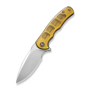 Folding knife CIVIVI Mini Praxis Ultem Amber — compact pocket blade, model C18026C-4