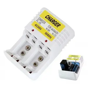 AA, AAA un  6F22 9V akumulatoru lādētājs |  100V-240V LC28