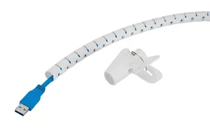 Neomounts ADS06-140WH Universal Cable Sleeve for 1-3 Cables White Plastic