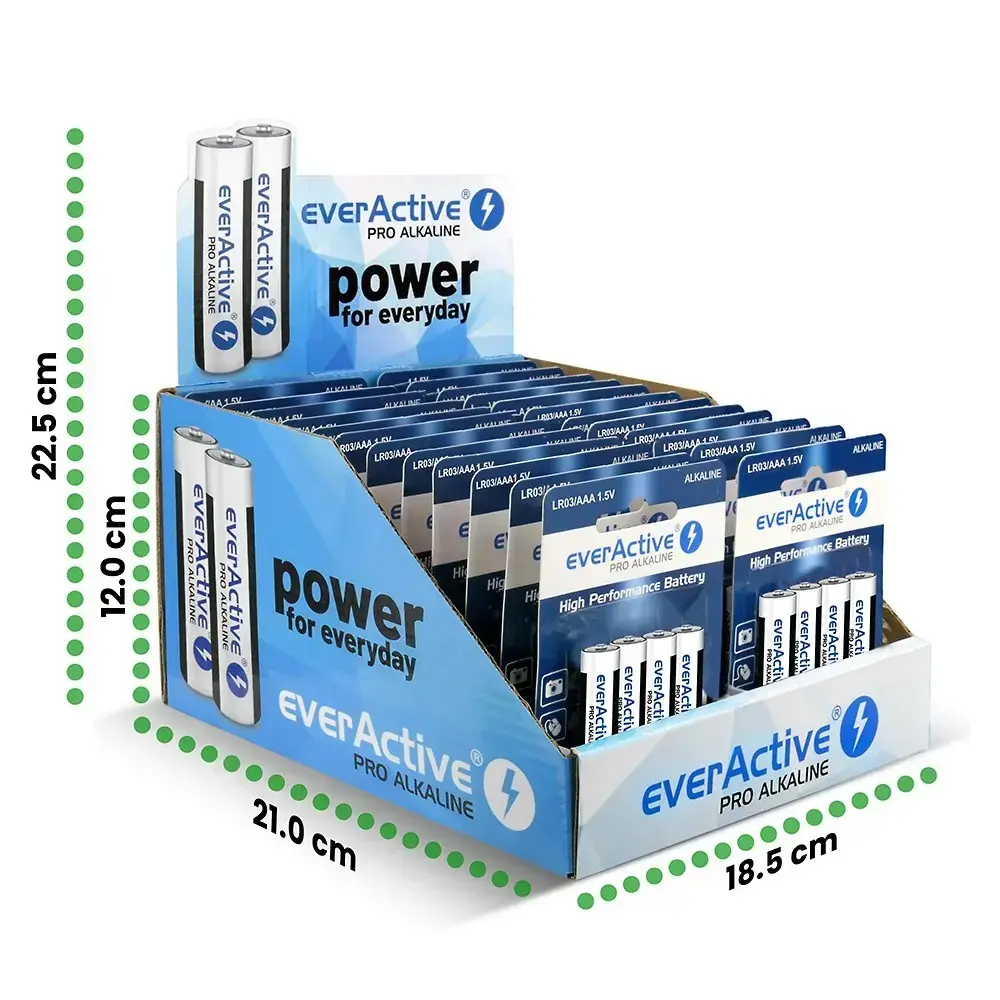 everActive AAA LR034BLPADIS alkaline batteries — 96 pcs Photo 4