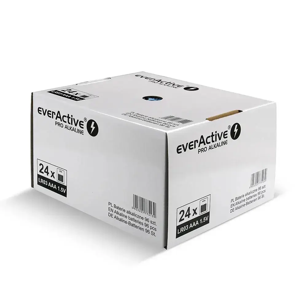 everActive AAA LR034BLPADIS alkaline batteries — 96 pcs Photo 5