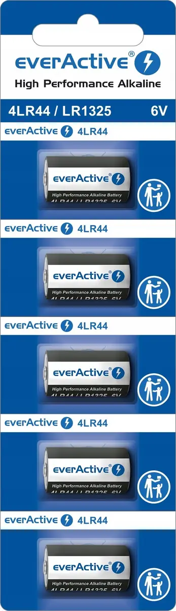 Alkaline batteries everActive LR44 1.5V — 5 pcs Photo 3