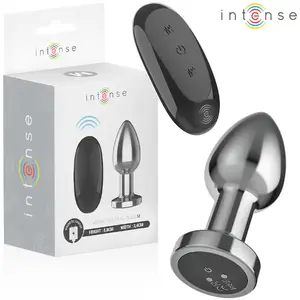 Анальная пробка INTENSE D-243388 10 Вибраций Металл С Пультом ДУ