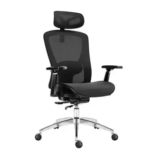 Griežamais krēsls mark adler Expert 5.3 Black Mesh — ergonomisks, sieta atzveltne, augstuma regulēšana 46–56 cm, galvas balsts, roku balsti