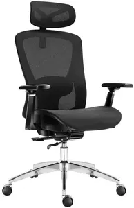 Griežamais krēsls mark adler Expert 5.3 Black Mesh — ergonomisks, sieta atzveltne, augstuma regulēšana 46–56 cm, galvas balsts, roku balsti